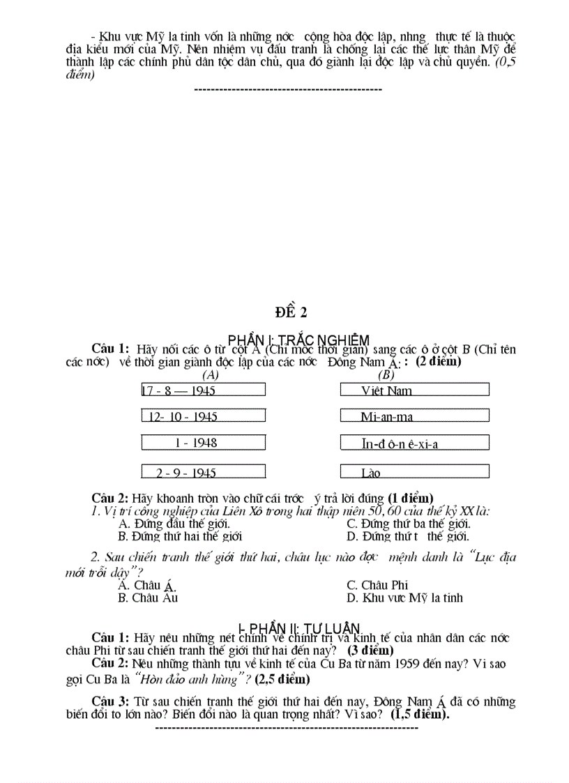 image for page 04 đề kiểm tra và đáp án mộn Lịch sử lớp 9