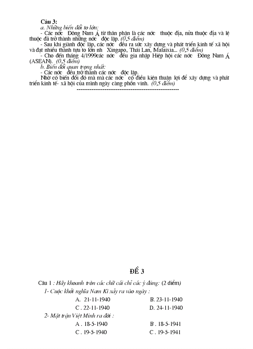 image for page 04 đề kiểm tra và đáp án mộn Lịch sử lớp 9