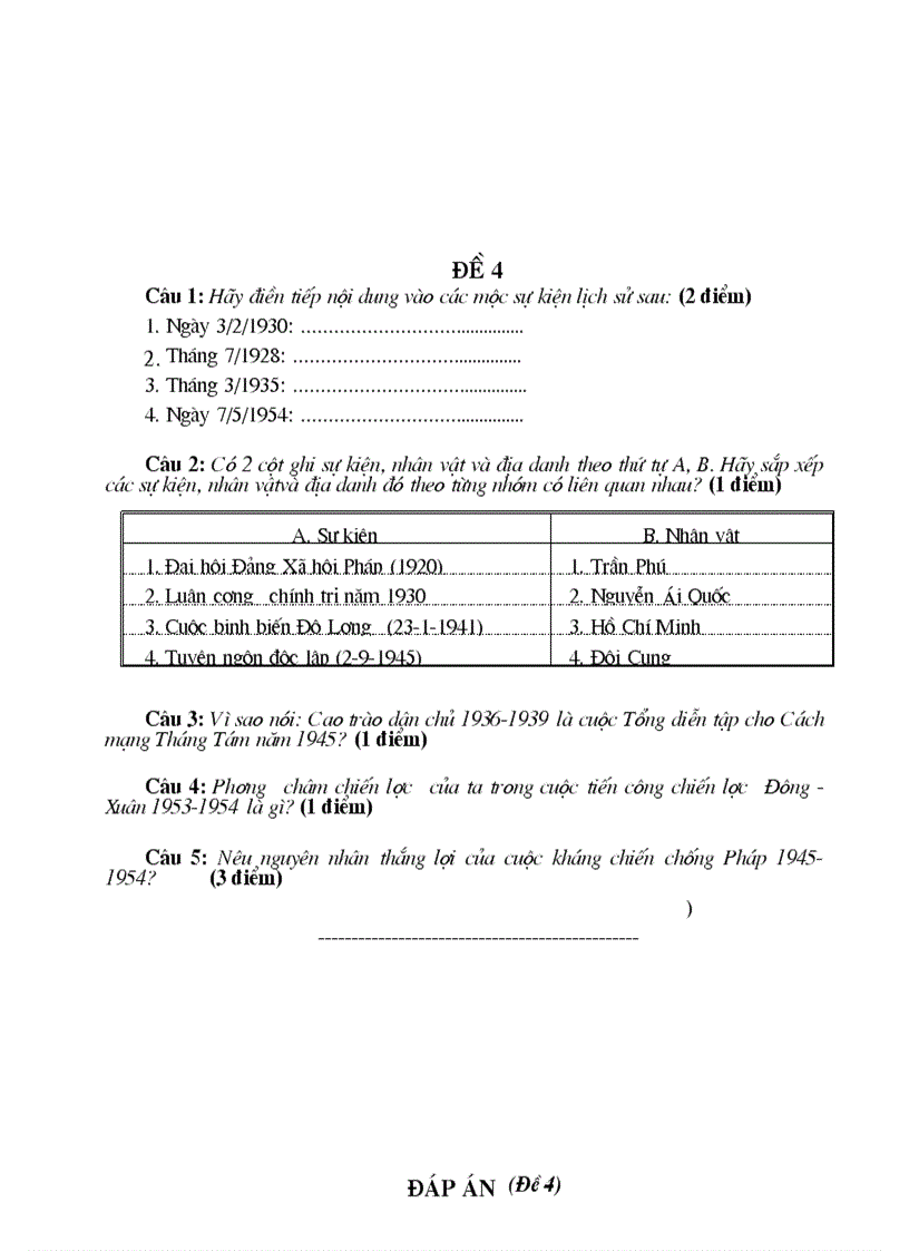image for page 04 đề kiểm tra và đáp án mộn Lịch sử lớp 9