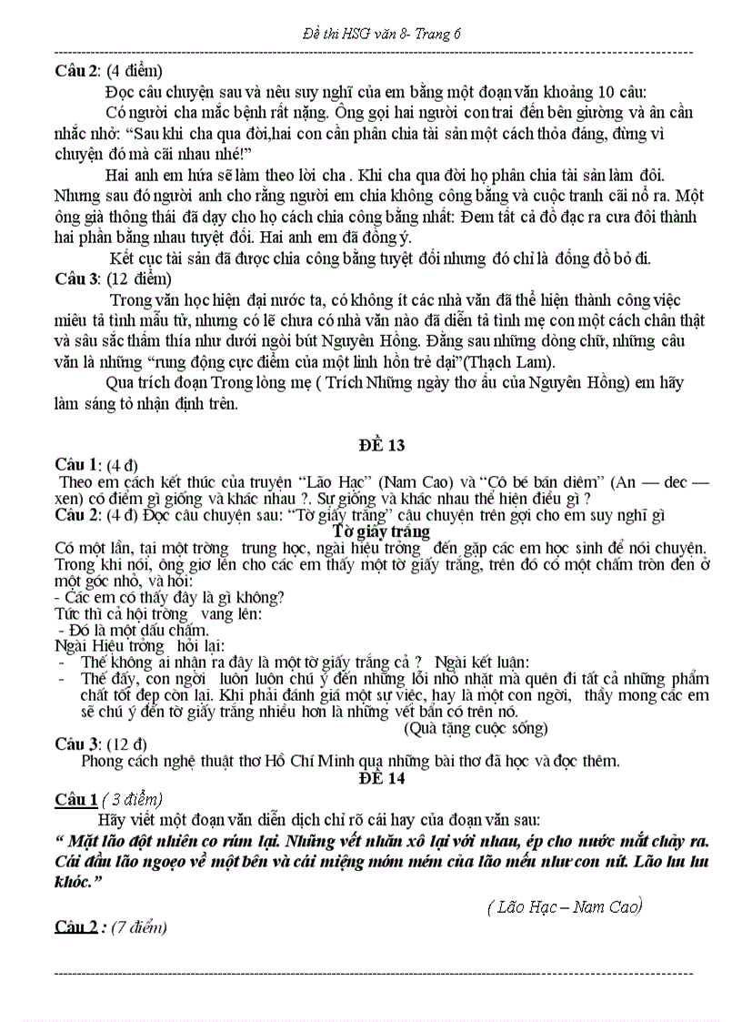 image for page 1 số đề van 8