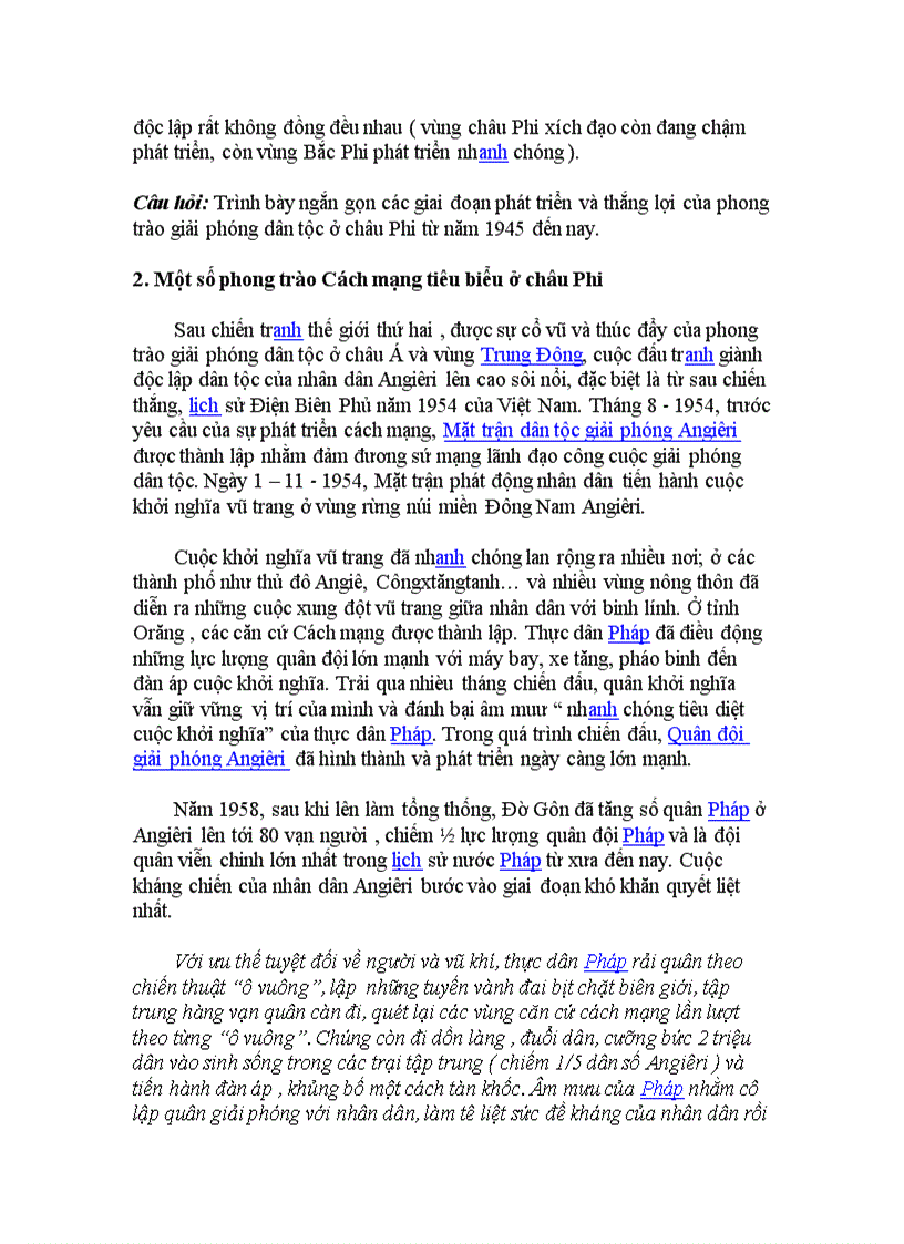 image for page Bài 6 CÁC NƯỚC CHÂU PHI