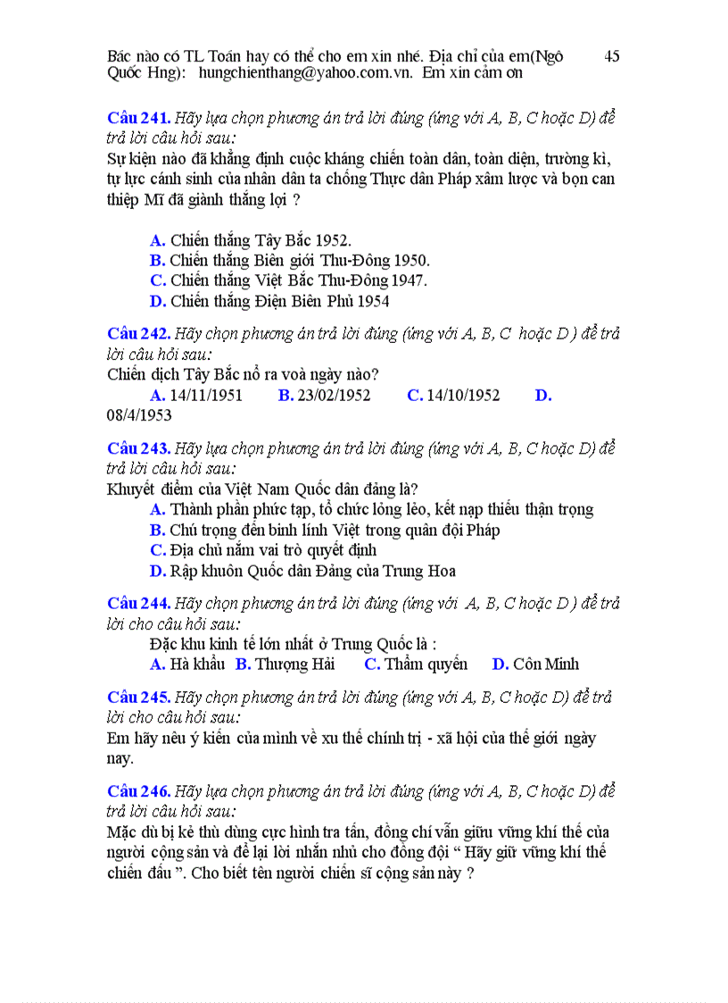 image for page Bài tập lịch sử lớp 9