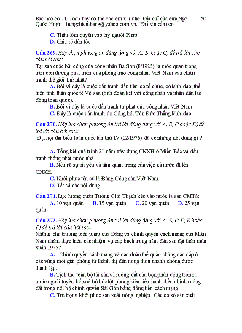 image for page Bài tập lịch sử lớp 9