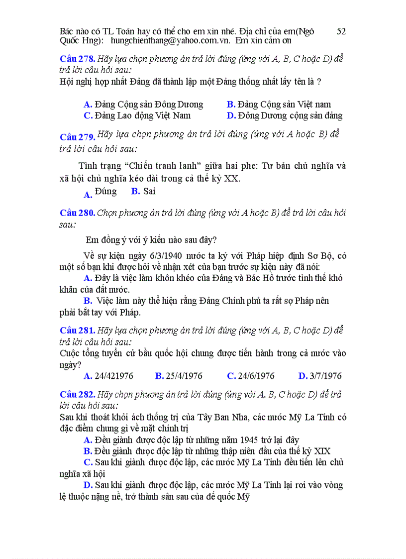 image for page Bài tập lịch sử lớp 9