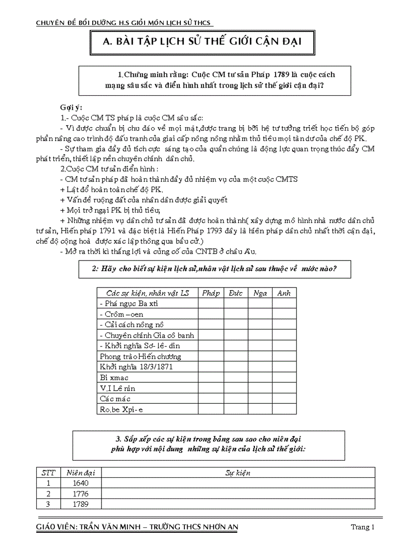 image for page Bài tập Lịch sử thế giới cận hiện đại