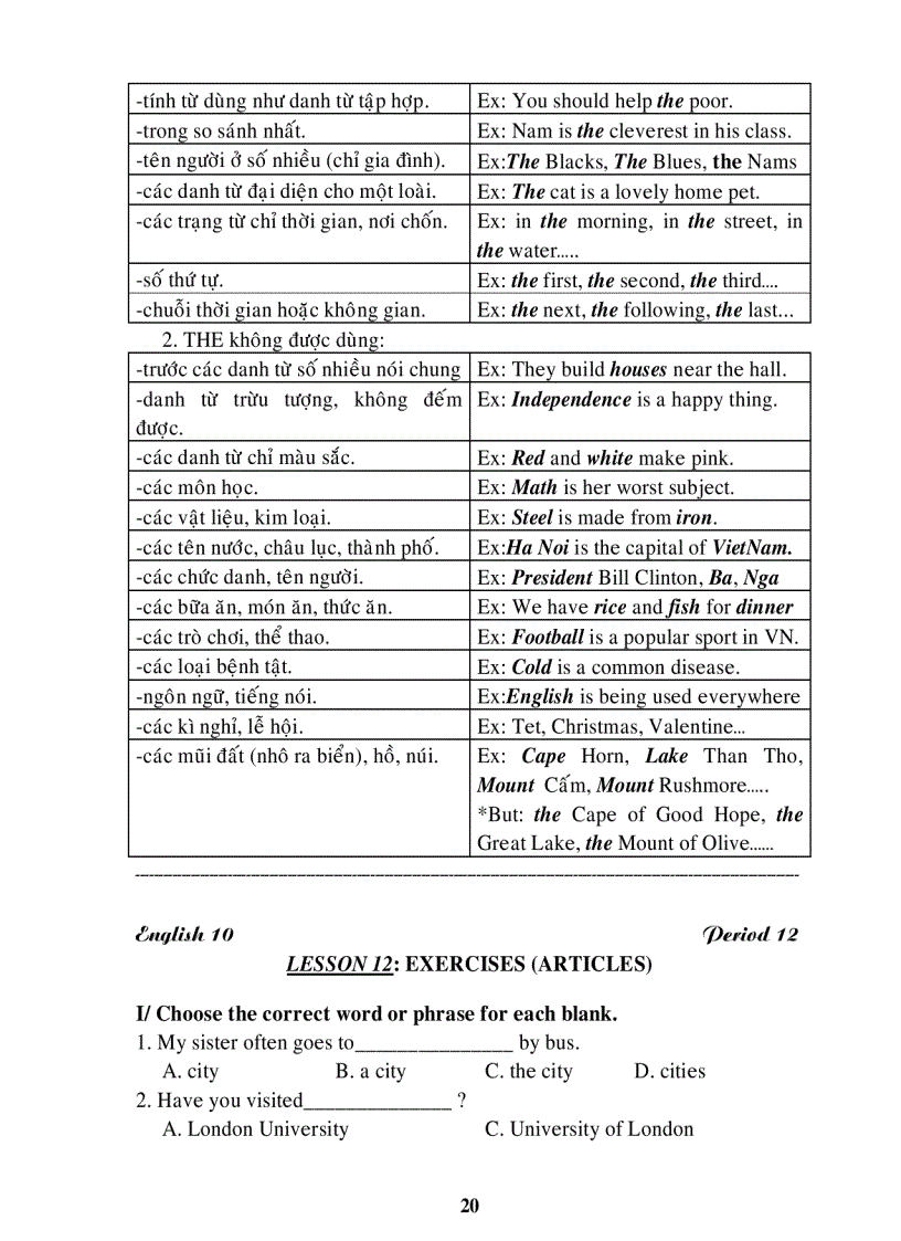 image for page Bài tập TA 10 Hk2