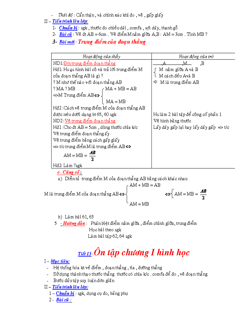 image for page Bộ giáo án Toán 6 Học kì I cuc hot
