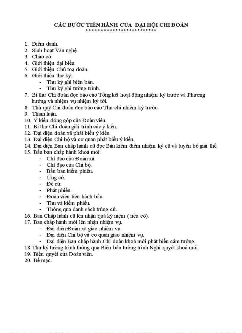 image for page Các bước đại hội Chi đoàn Hồ Chí Dũng THCS Diễn Đoài soạn và gửi