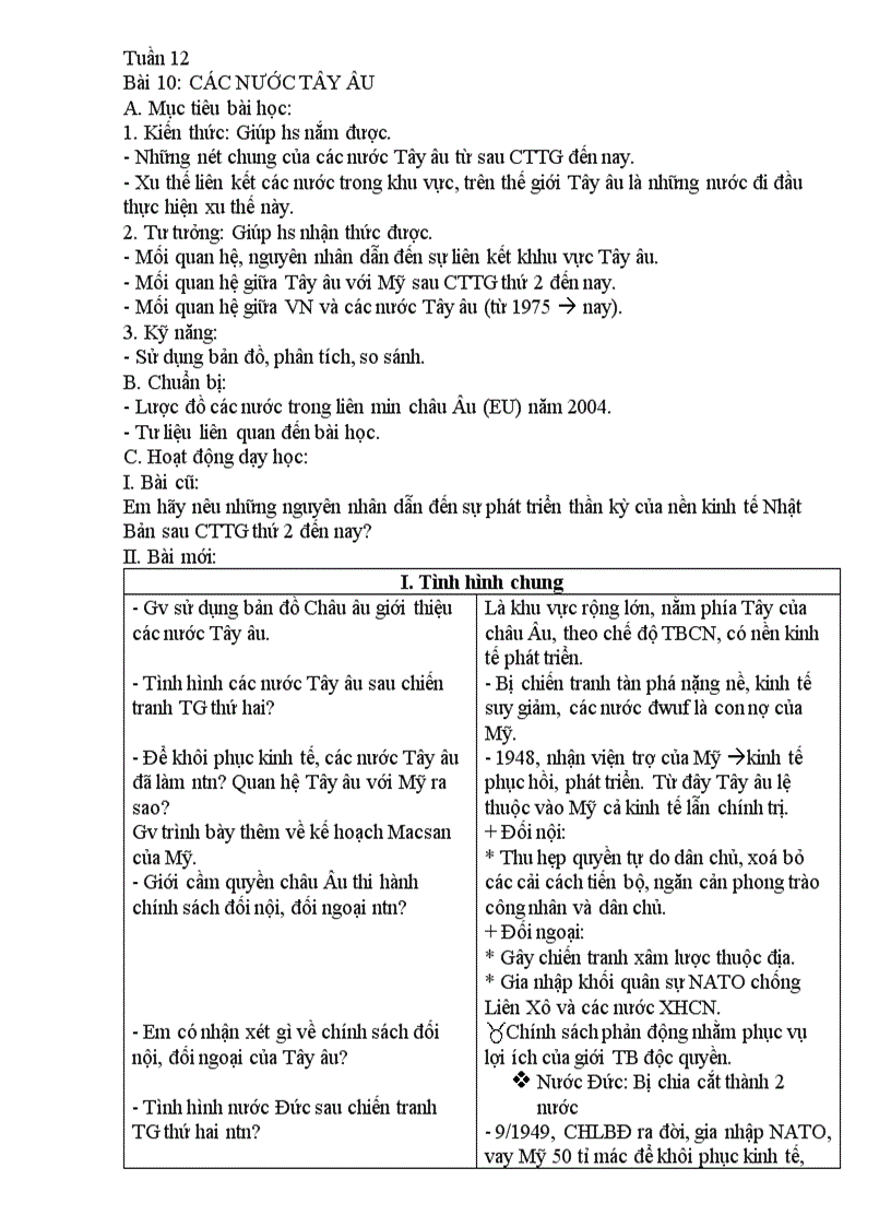 image for page Các nước tây âu