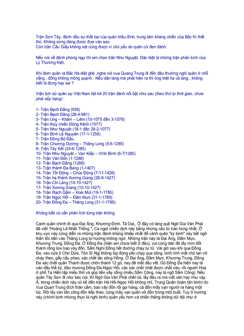 image for page Các trận đánh lớn trong lịch sử Việt Nam