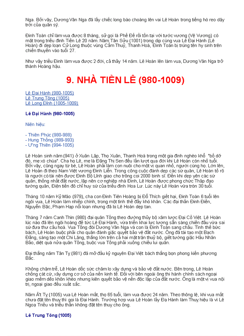 image for page Các Triều Đại Việt Nam