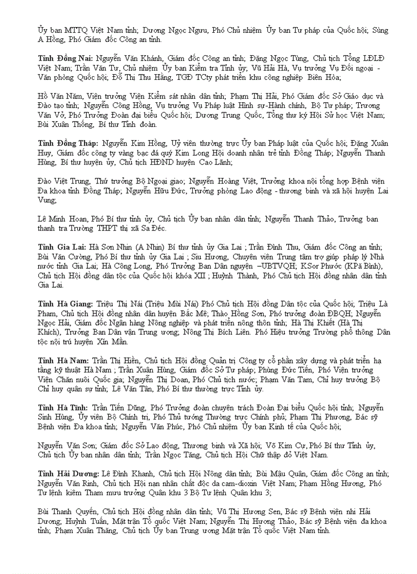 image for page Danh sách bch tw Đảng khoá 10 và 11