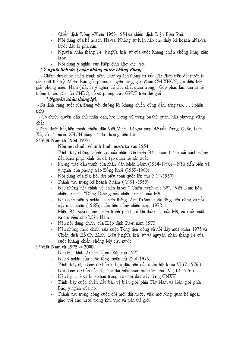 image for page Đề cương ôn tập học kì 2 2010 2011 sử 9