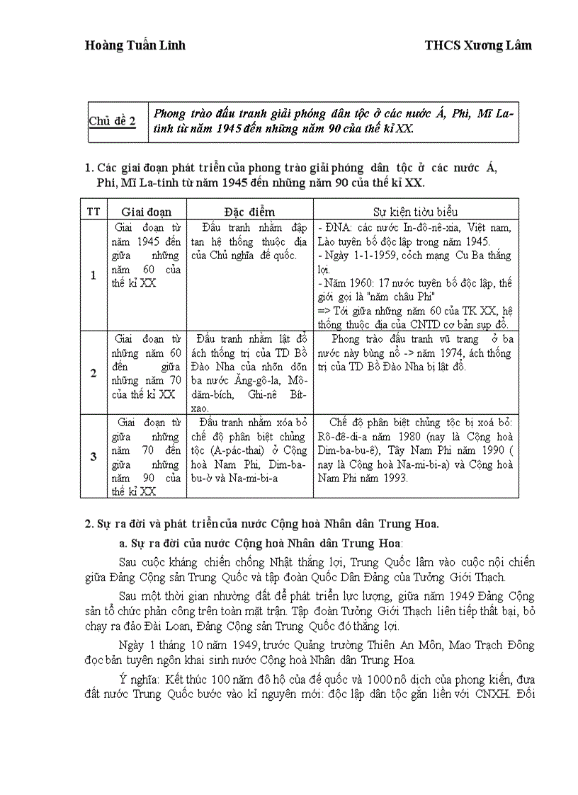 image for page Đề cương ôn thi học kỳ I