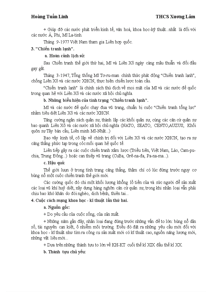 image for page Đề cương ôn thi học kỳ I