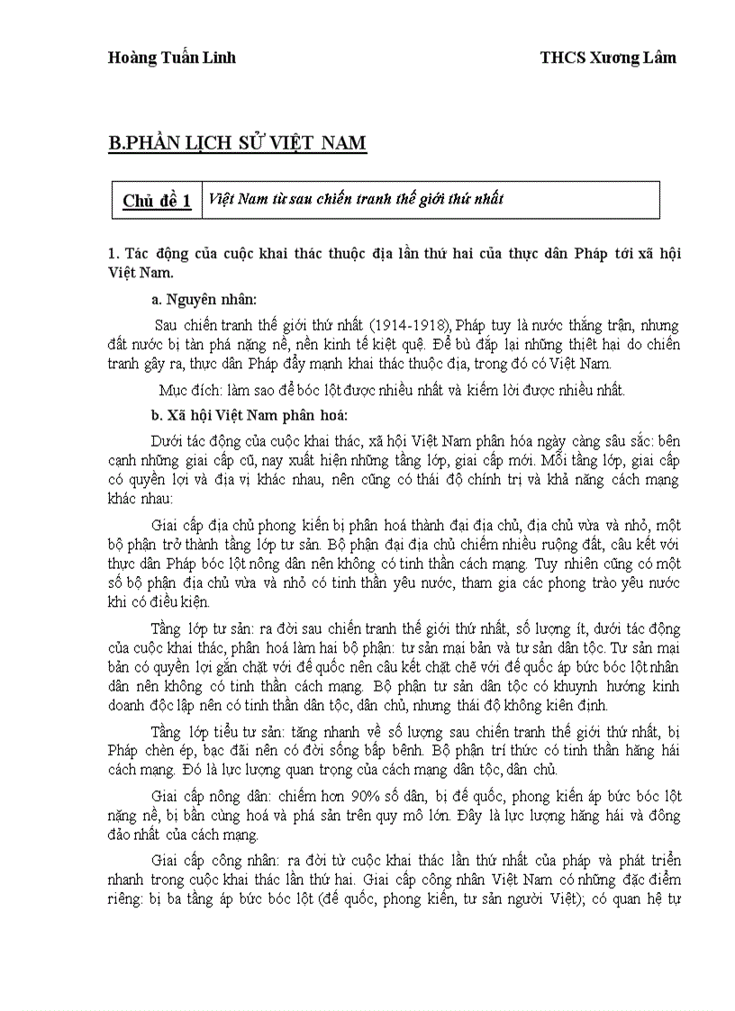 image for page Đề cương ôn thi học kỳ I