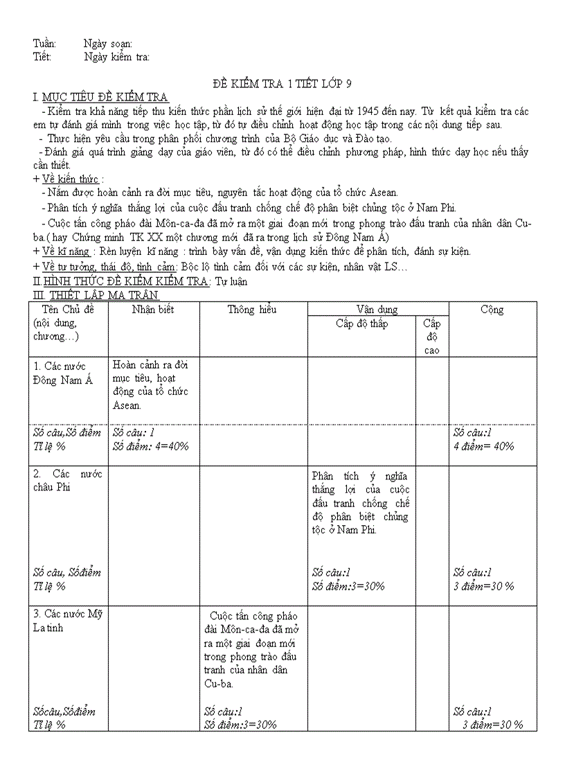 image for page Đề kiểm tra 1tiết sử 9 có ma trận