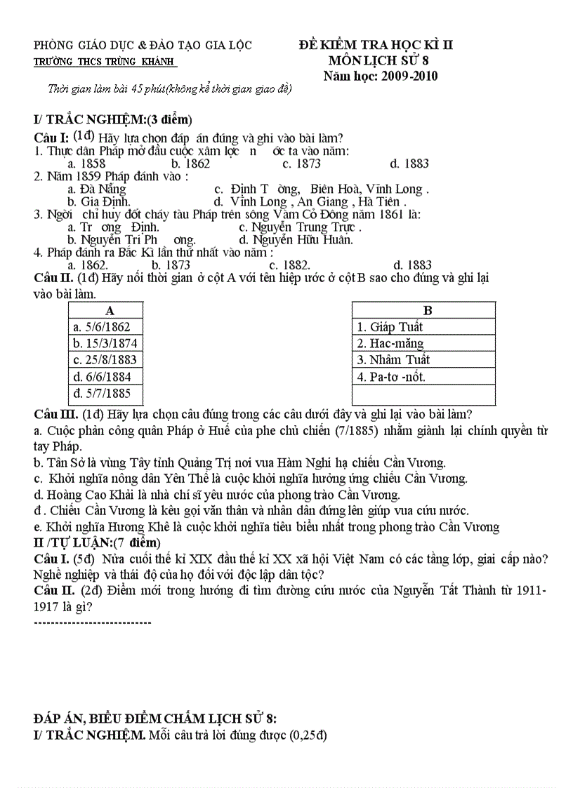 image for page Đề kiểm tra lịch sử 6 7 8 9 kì II
