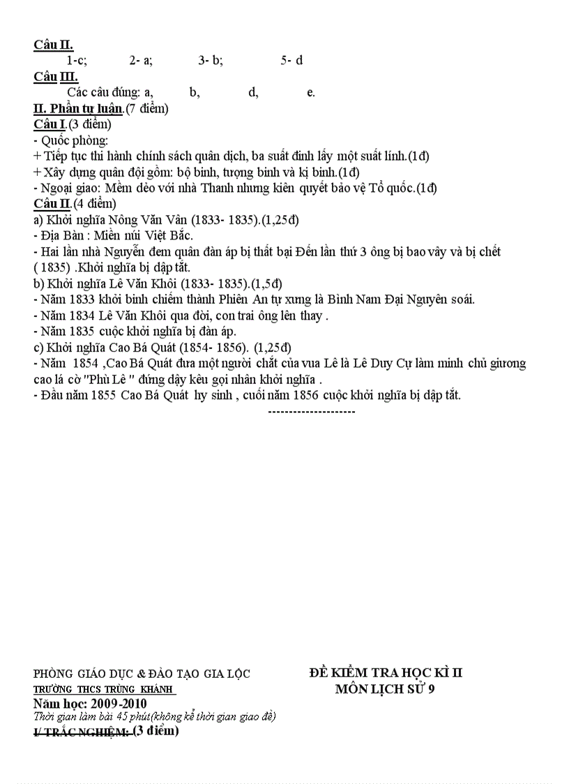 image for page Đề kiểm tra lịch sử 6 7 8 9 kì II