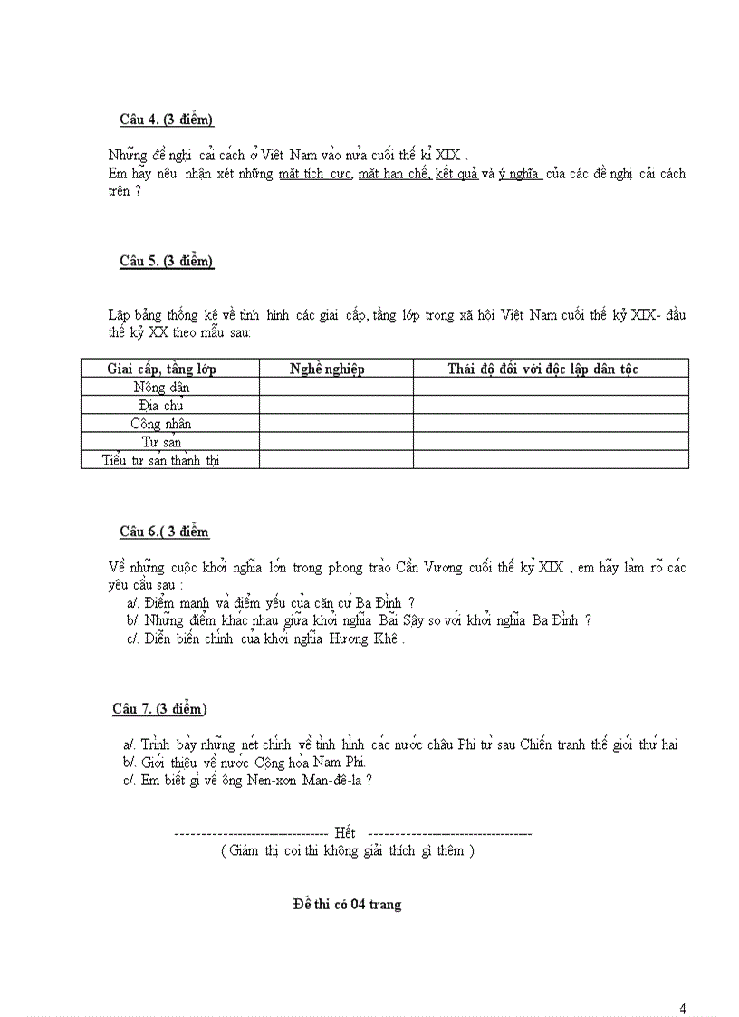 image for page Đề thi đáp án thi chọn HSG cấp huyện môn lịch sử lớp 9 năm 2007 2008