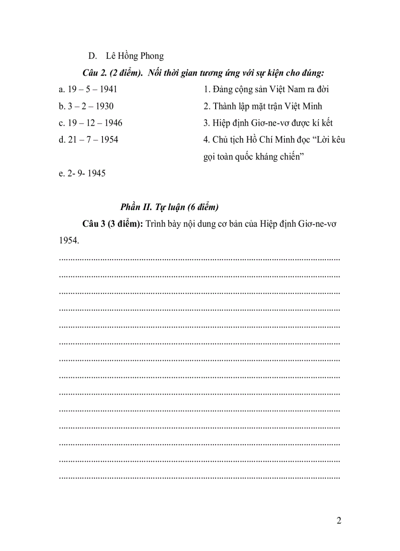 image for page Đề thi HKII Lịch sử 9 1