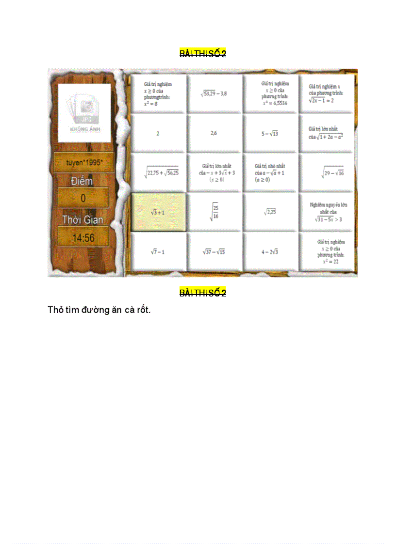 image for page Đề toan 9 Internet vòng 1 THCS Mường Lai