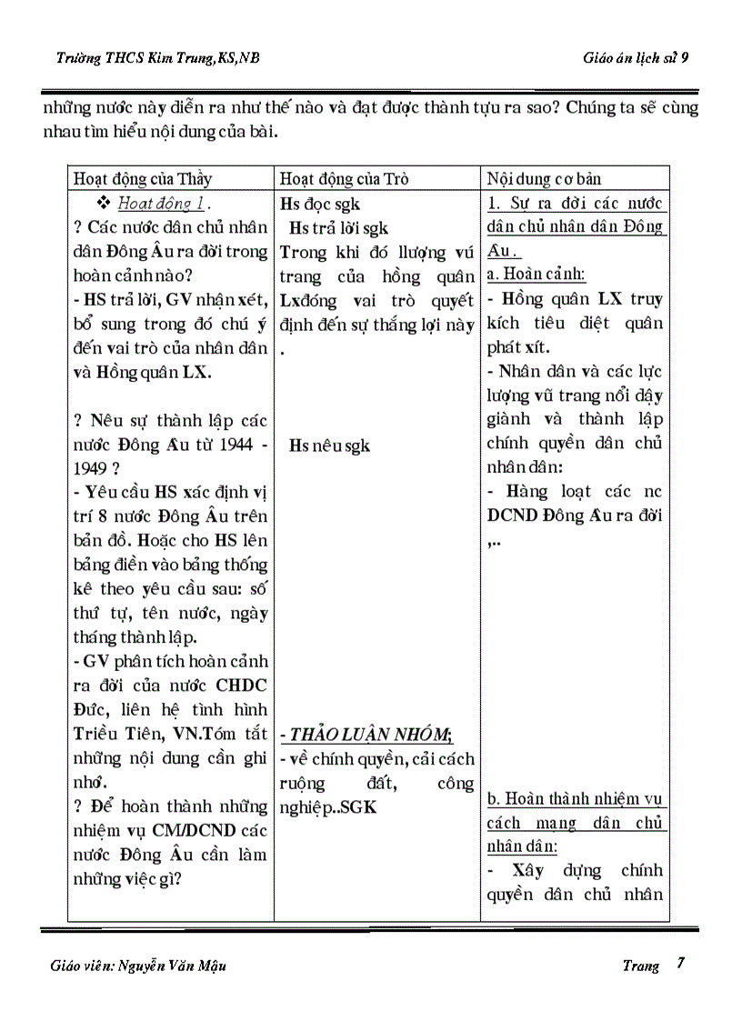 image for page Giao an Su 9 3 cot