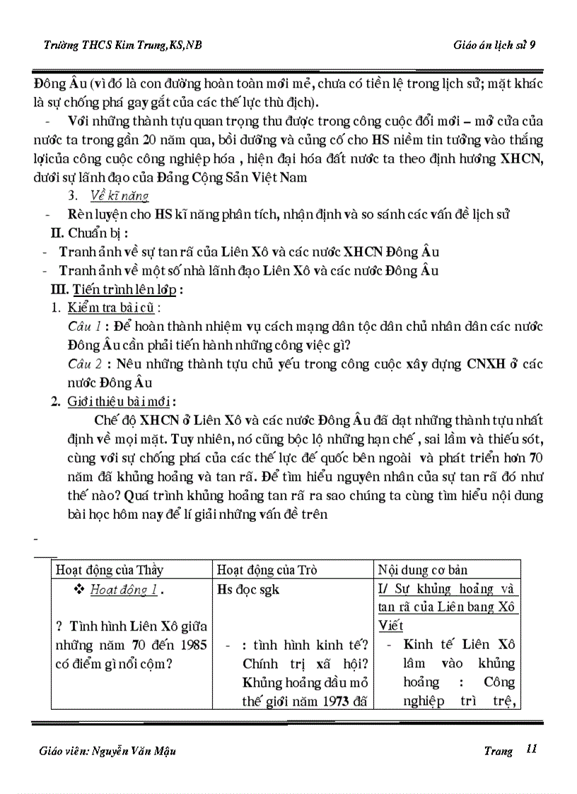 image for page Giao an Su 9 3 cot