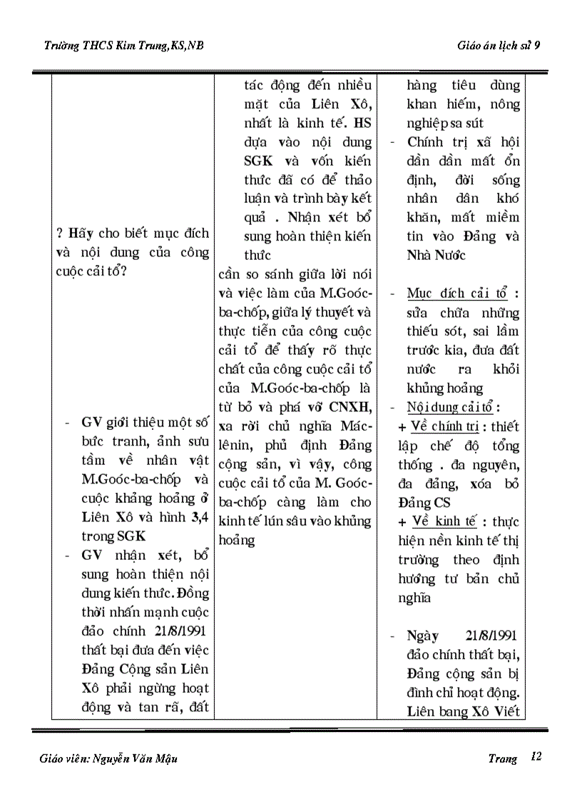 image for page Giao an Su 9 3 cot