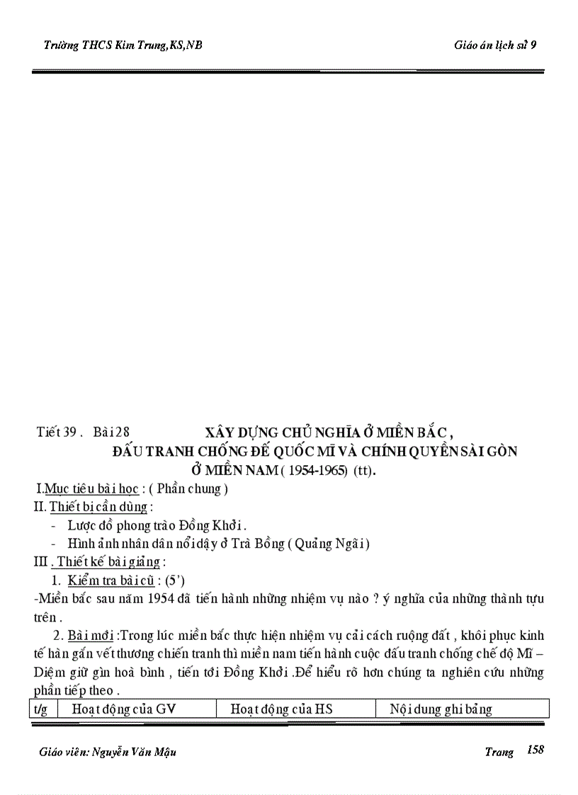 image for page Giao an Su 9 3 cot