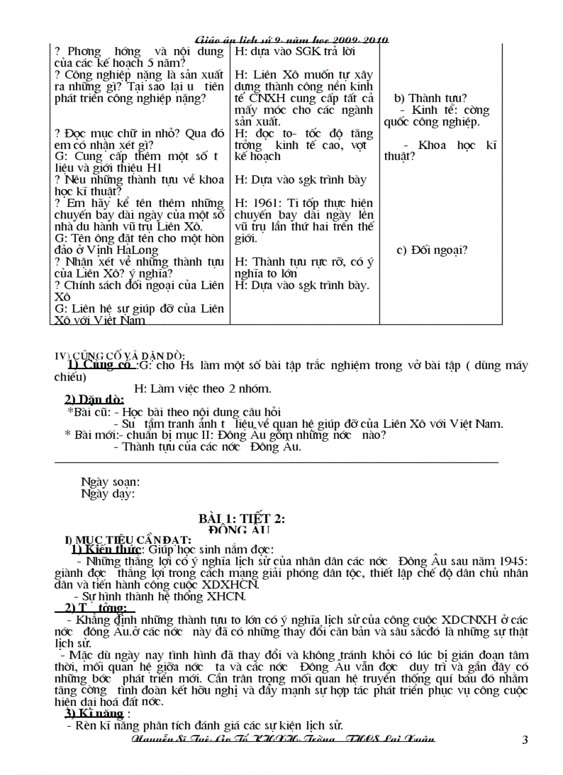 image for page Giao an su 9 3 cot 1