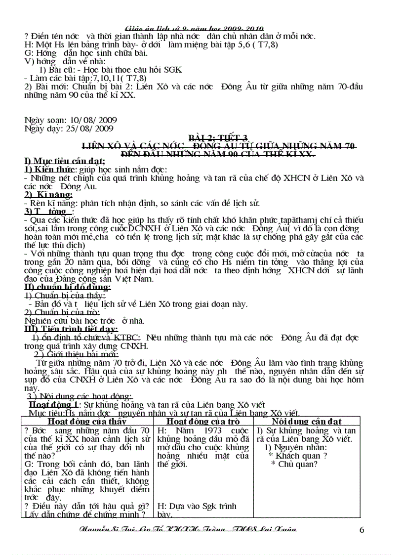 image for page Giao an su 9 3 cot 1