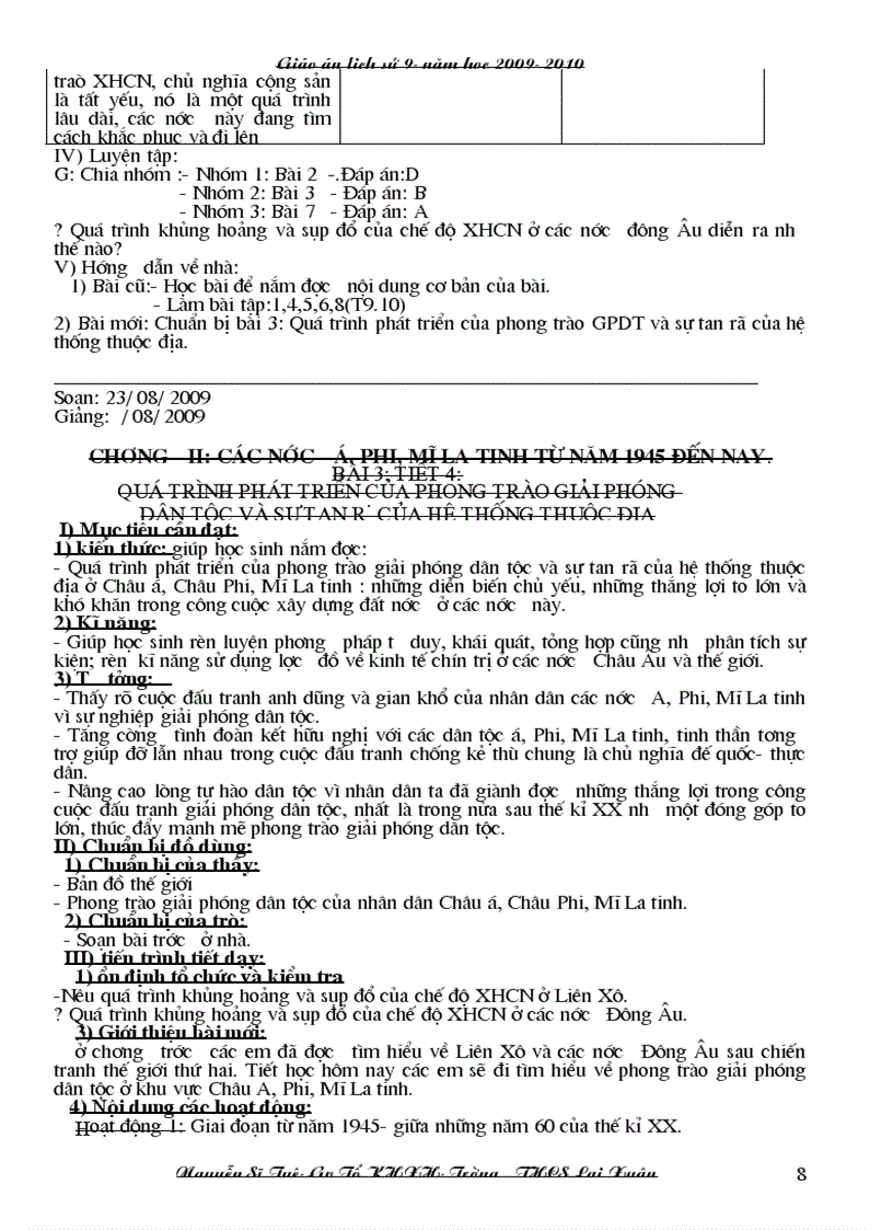 image for page Giao an su 9 3 cot 1