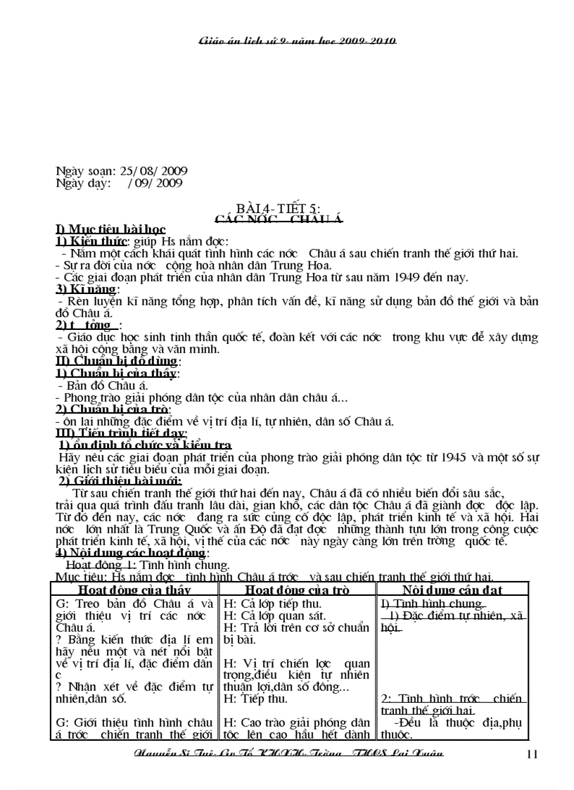 image for page Giao an su 9 3 cot 1