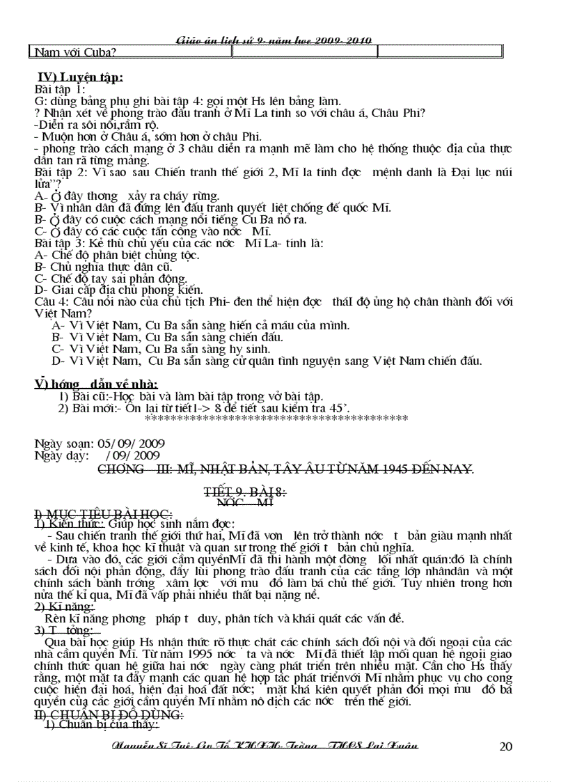 image for page Giao an su 9 3 cot 1