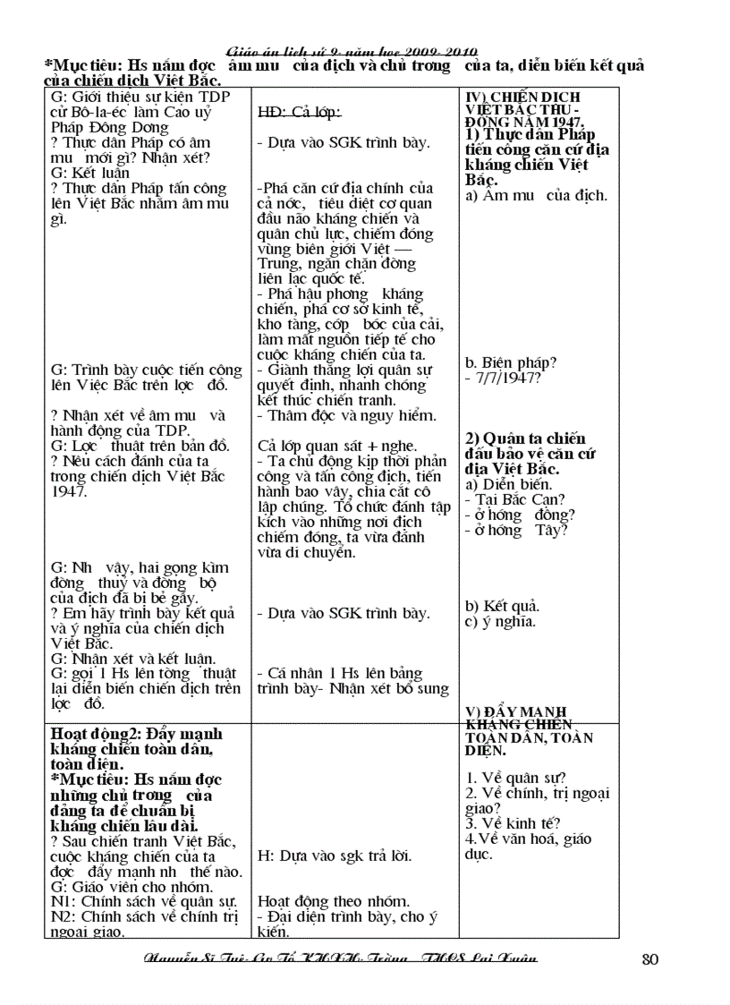 image for page Giao an su 9 3 cot 1