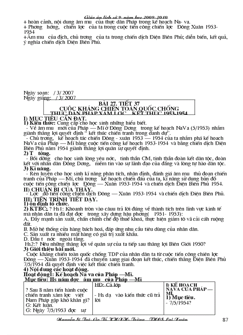 image for page Giao an su 9 3 cot 1