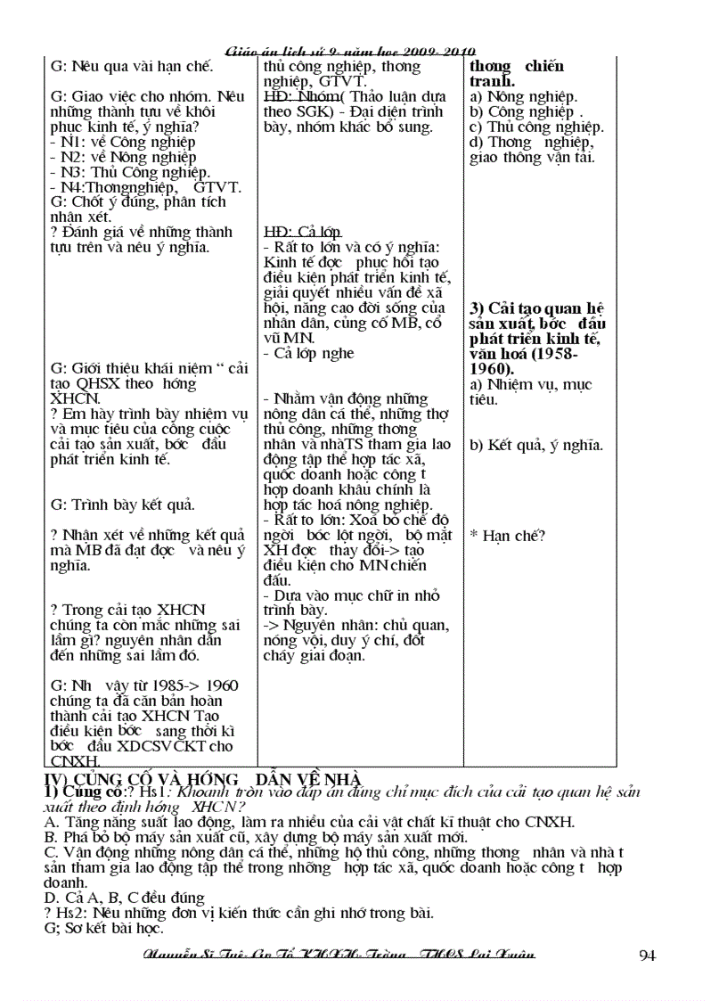 image for page Giao an su 9 3 cot 1