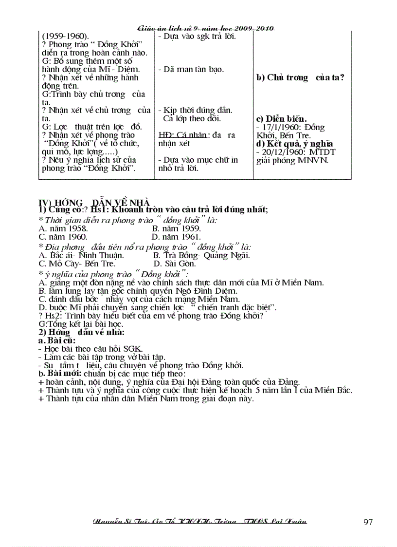 image for page Giao an su 9 3 cot 1