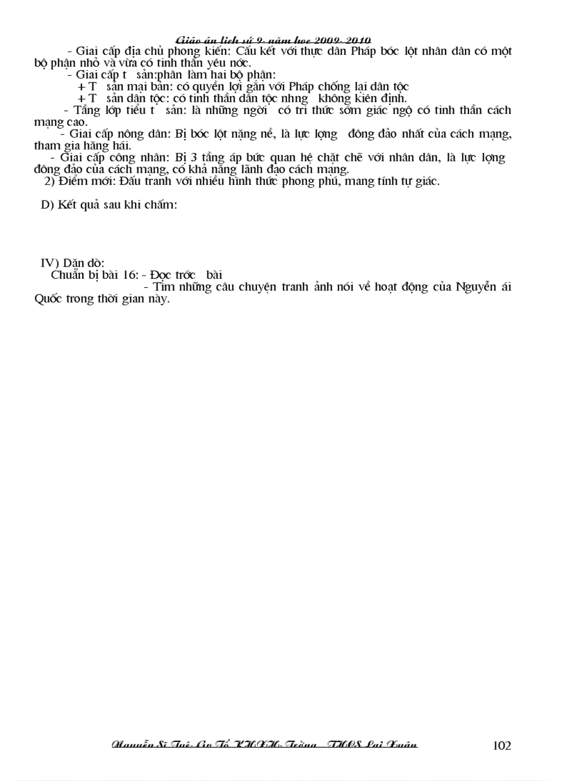 image for page Giao an su 9 3 cot 1