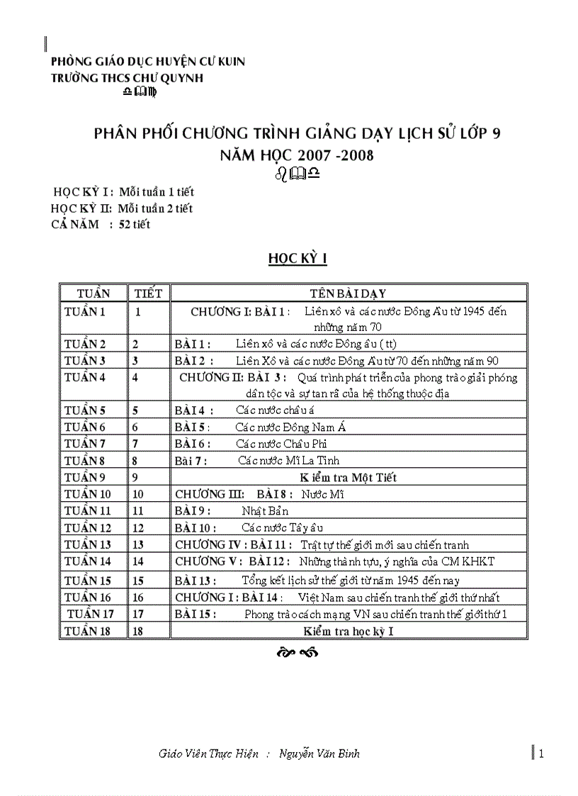 image for page Giao án sử9