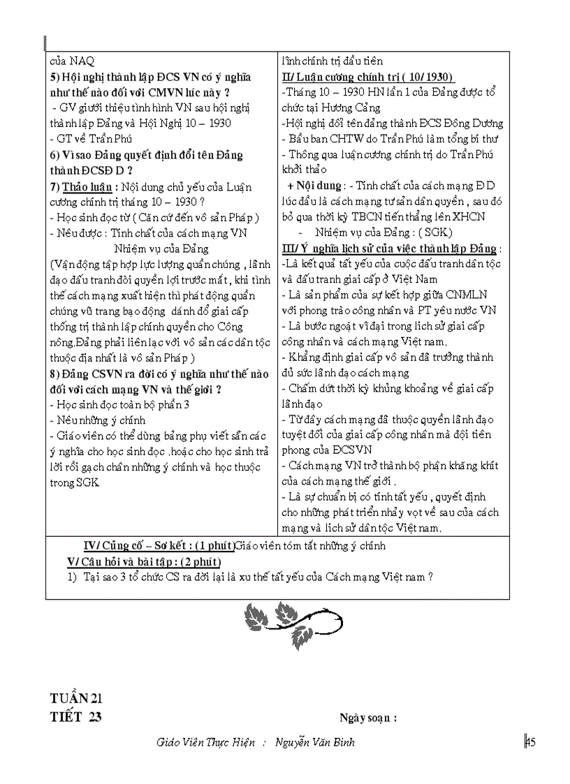 image for page Giao án sử9