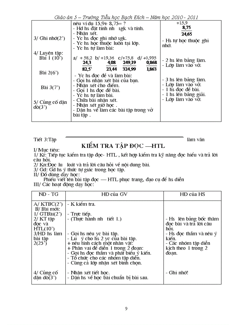 image for page Giáo án 5 Tuần 10 13