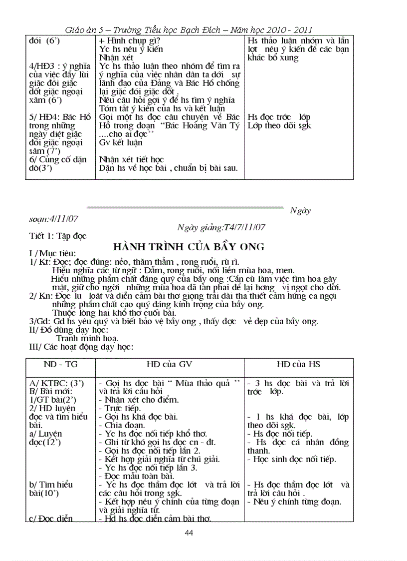 image for page Giáo án 5 Tuần 10 13