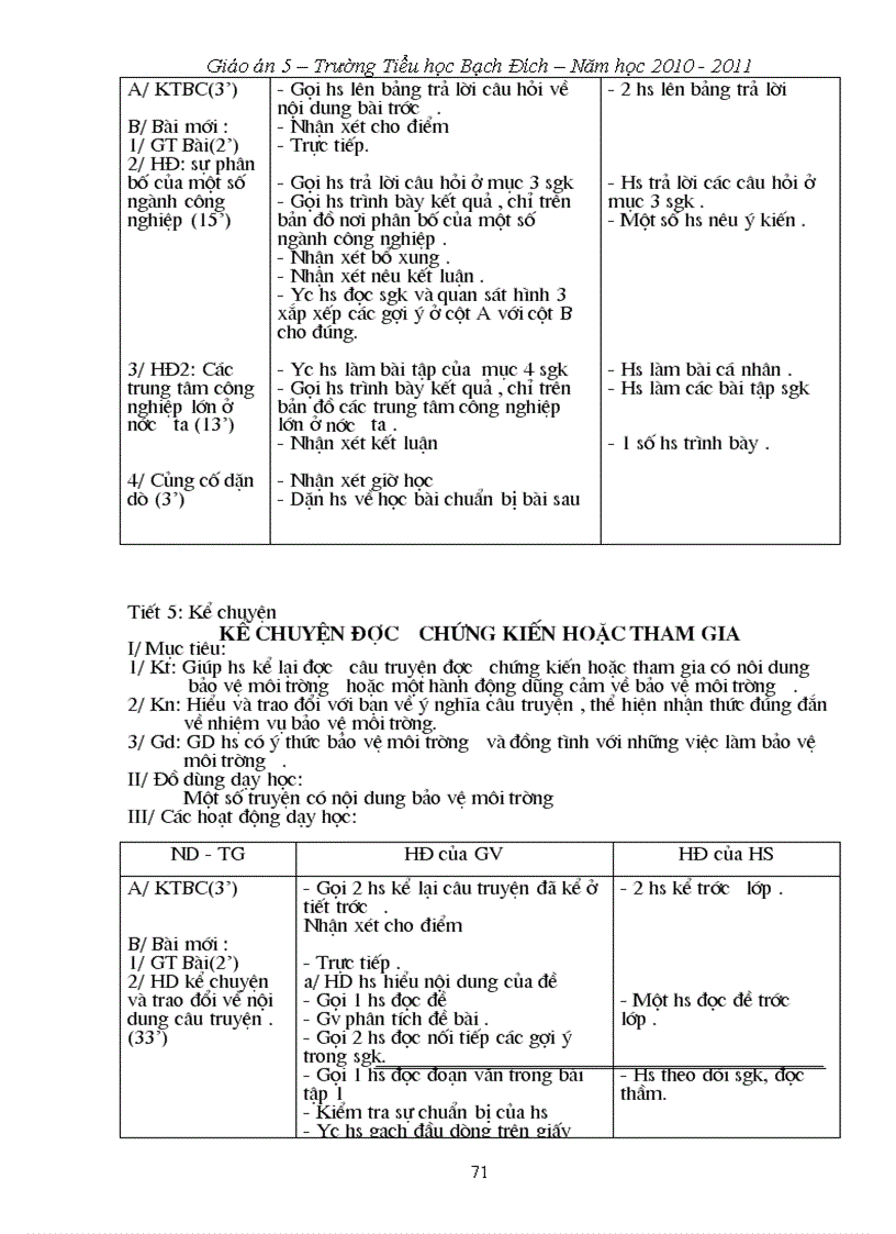 image for page Giáo án 5 Tuần 10 13