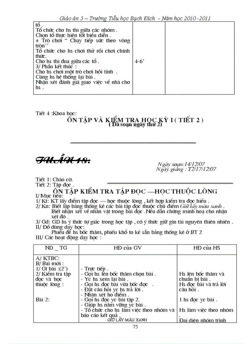 image for page Giáo án 5 Tuần 14 18