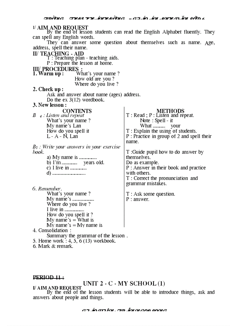 image for page Giao an anh lop 6