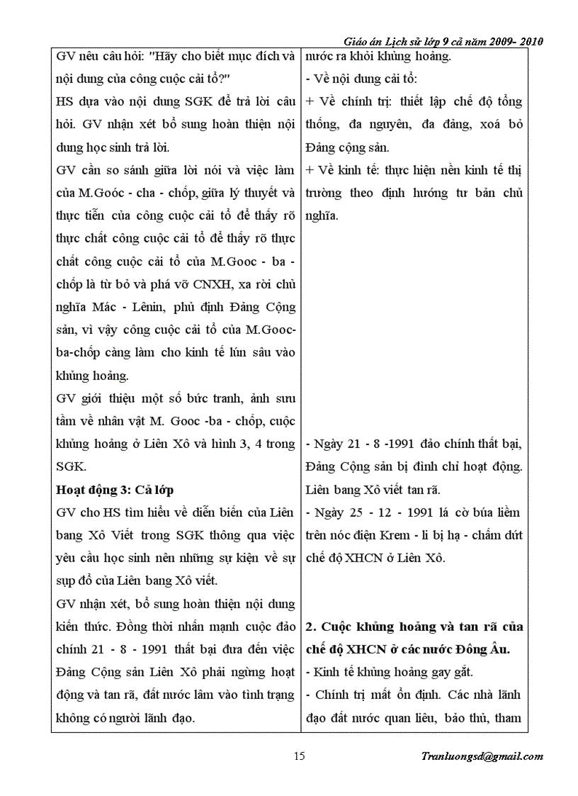 image for page Giáo án Lịch su 9 cả năm 2009 2010