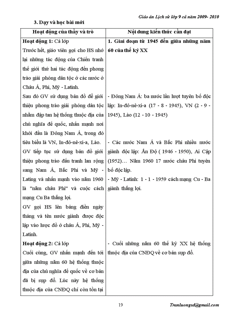 image for page Giáo án Lịch su 9 cả năm 2009 2010