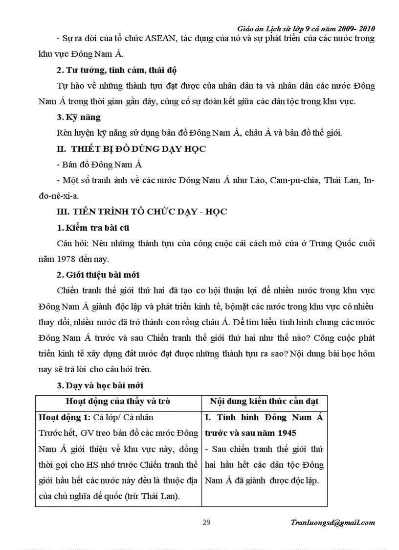 image for page Giáo án Lịch su 9 cả năm 2009 2010